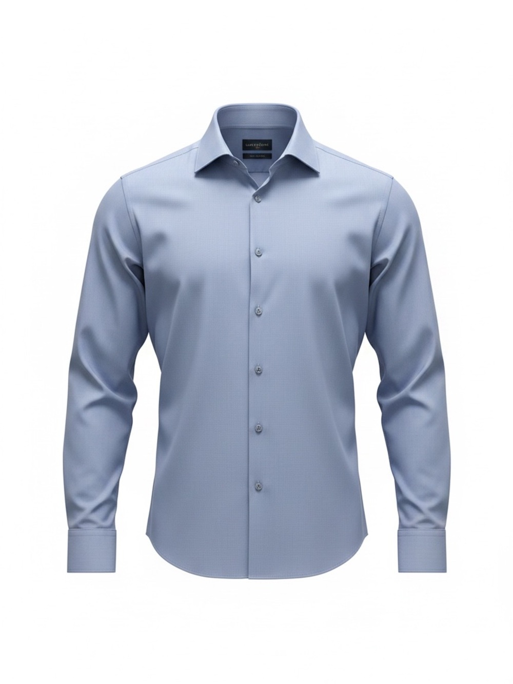 Lucky Brand Men's Light Blue Dress Shirt - Spread Collar
